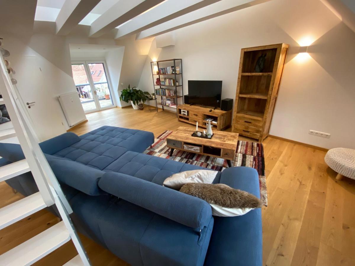Apartmán Modernes Penthouse, Nahe Wuerzburg Exteriér fotografie