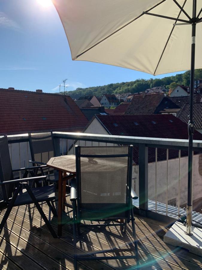 Apartmán Modernes Penthouse, Nahe Wuerzburg Exteriér fotografie