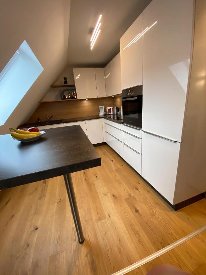 Apartmán Modernes Penthouse, Nahe Wuerzburg Exteriér fotografie